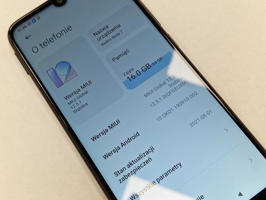 Xiaomi Redmi Note 7 Dual SIM/ 4GB/ 64GB/ Space Black/ Grade A- + ładow