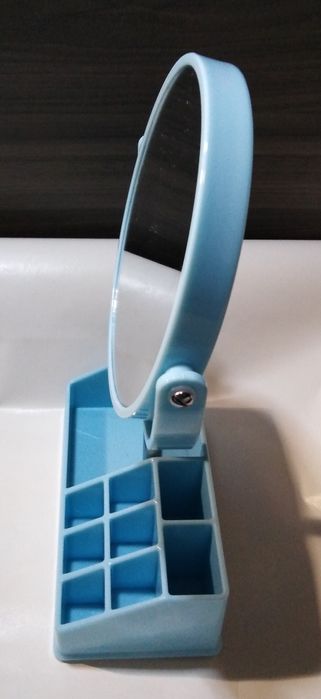 Suporte organizador de maquilhagem ou bijuteria com espelho