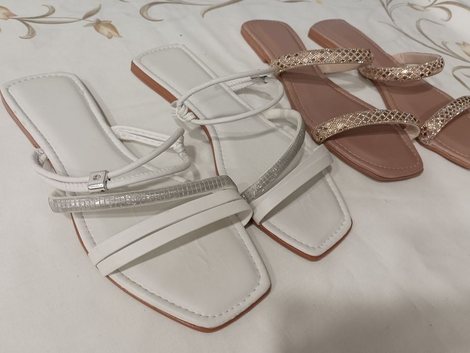 Selling nearly new flip-flops. Worn only once. Both for $19.9964584412566402120