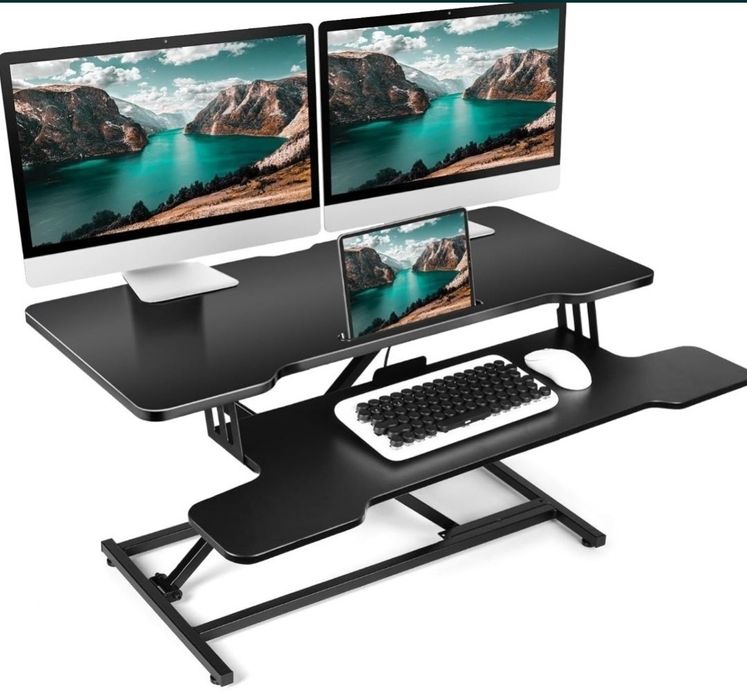 Stolik pod laptopa rozkładany 2 poziomy siłownik nadstawka na biurko