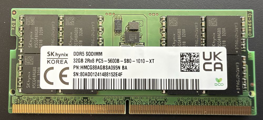 Memoria DDR5 32gb portatil