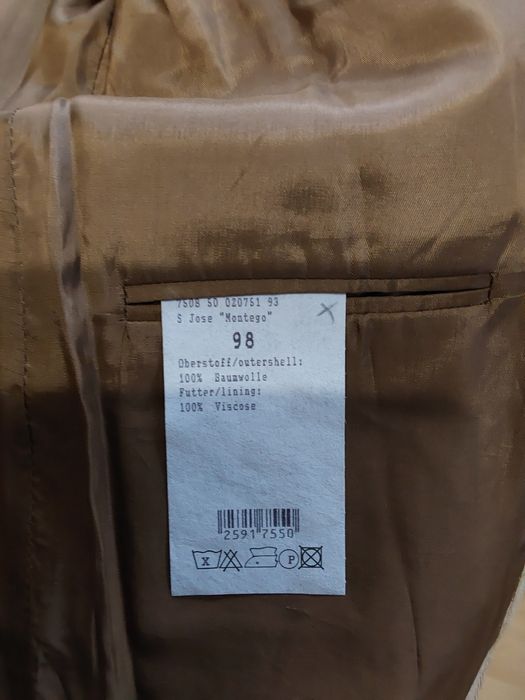 Marynarka męska beżowy sztruks Montego L stan idealny