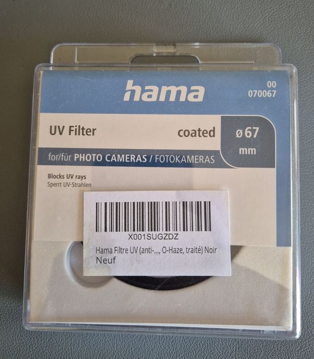 Filtro UV C Hama 67mm - como novo