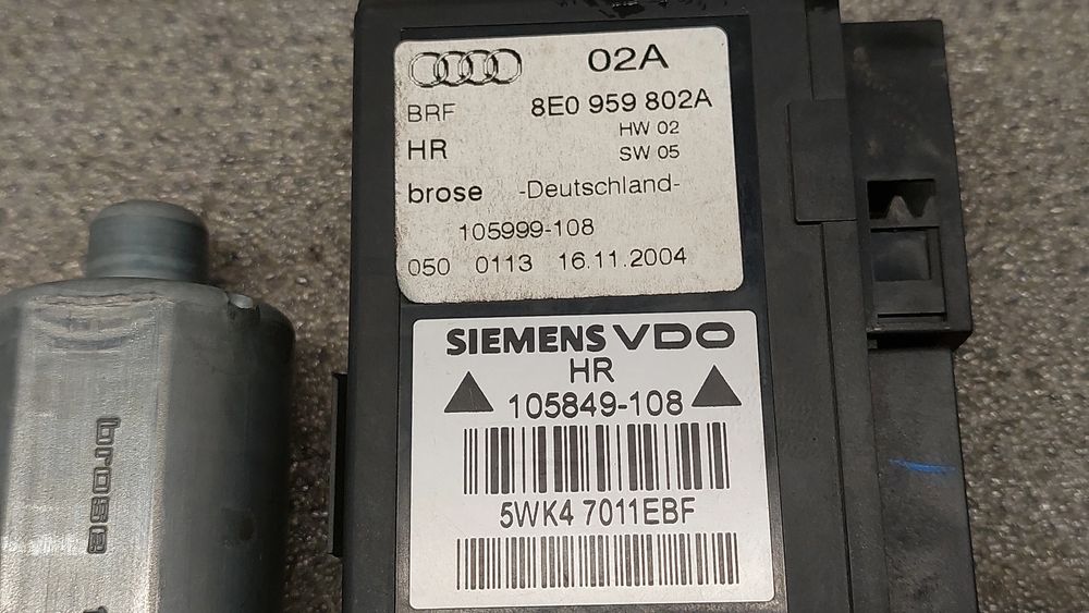 Motor vidro trás direito AUDI A4 Avant (8ED, B7)