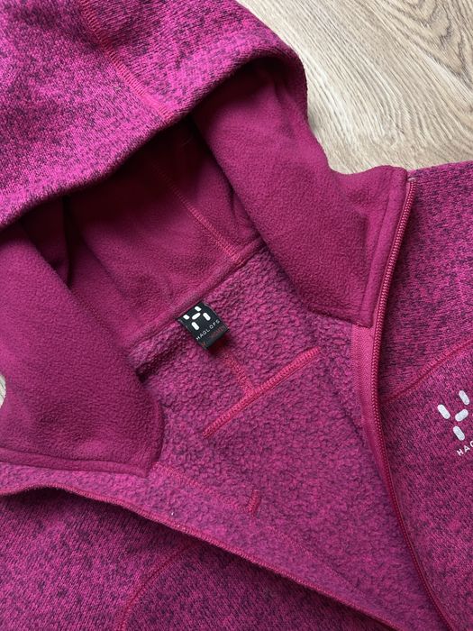 Haglöfs Swook Polar rozpinany z kapturem ZIP Gorpcore Streetwear