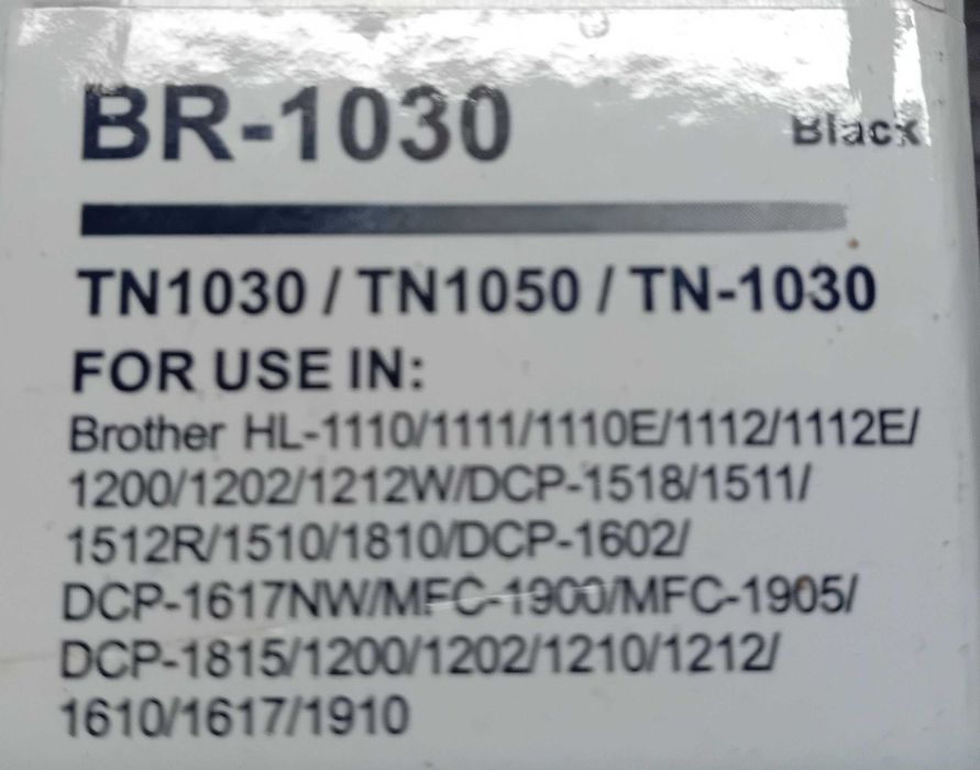 Nowy czarny toner do drukarki laserowej Brother BR-1030