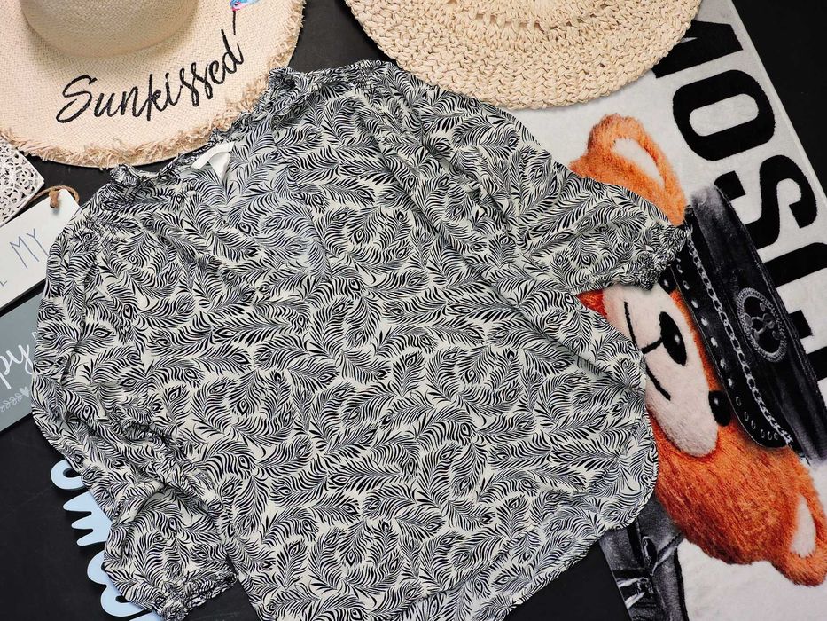 H&M Bluezczka wiskoza wzory serek 42
