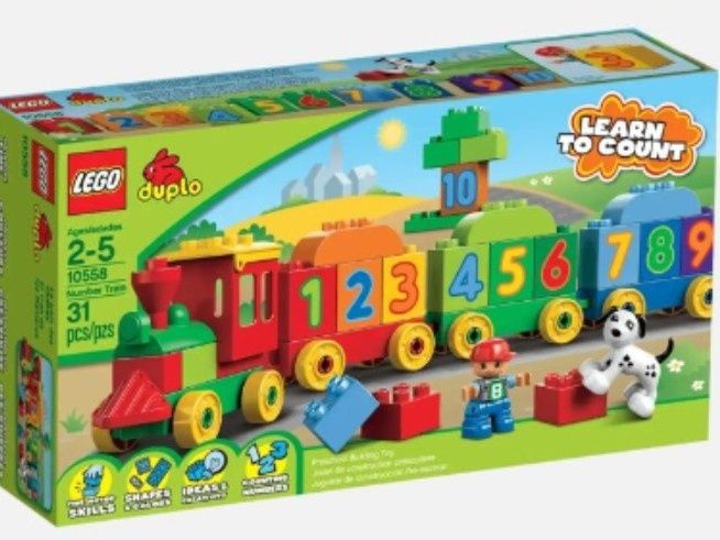 LEGO Duplo pociąg z cyferkami