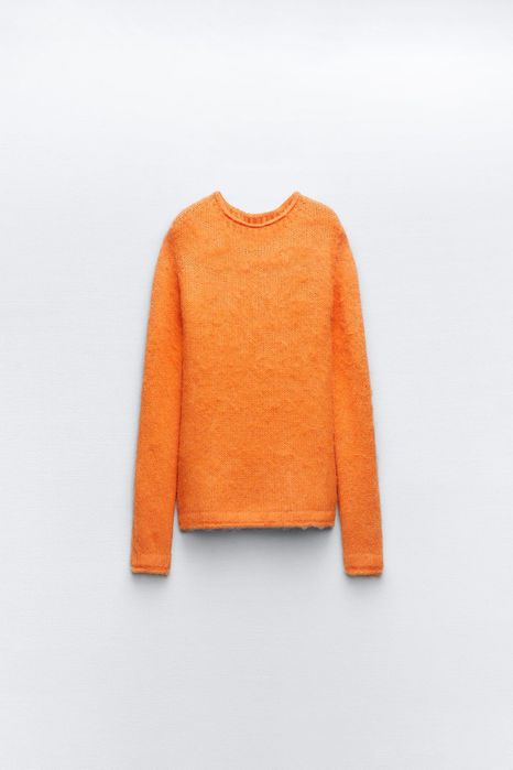 Camisola de malha com efeito escovado L - Nova