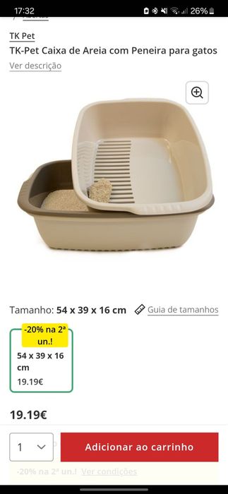 Caixa de areia com peneira