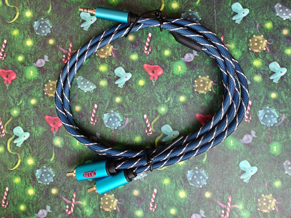 Кабель 3.5 мм на 2RCA Hi-Fi Monster ATAUDIO EMK UGREEN YYTCG 0.5 - 5 м