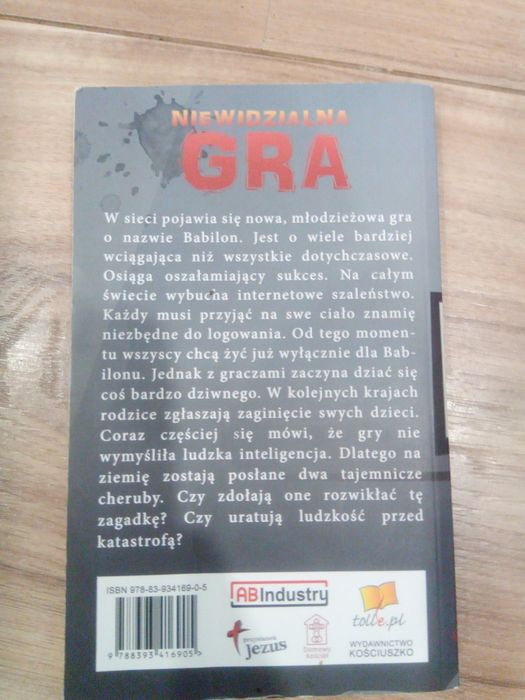 Książka ,,Niewidzialna Gra" Robert Kościuszko