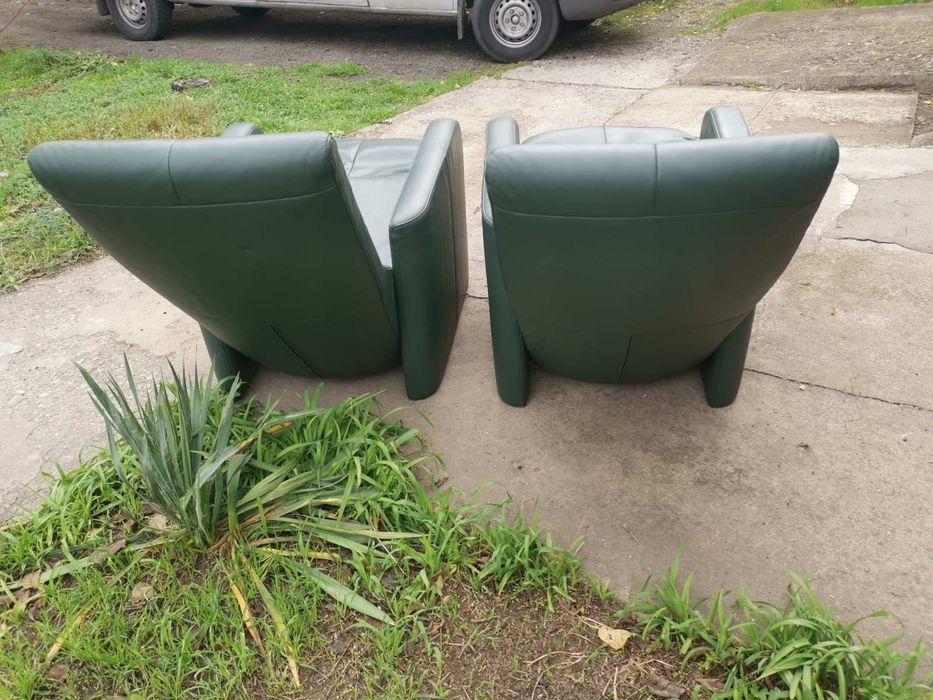 Кожаное раскладное кресло реклайнер (релакс)из Европы.Идеальное .