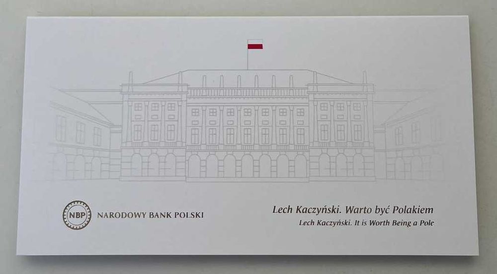 NBP Banknot kolekcjonerski 20 zł 2021 – Lech Kaczyński „Warto być Polakiem”