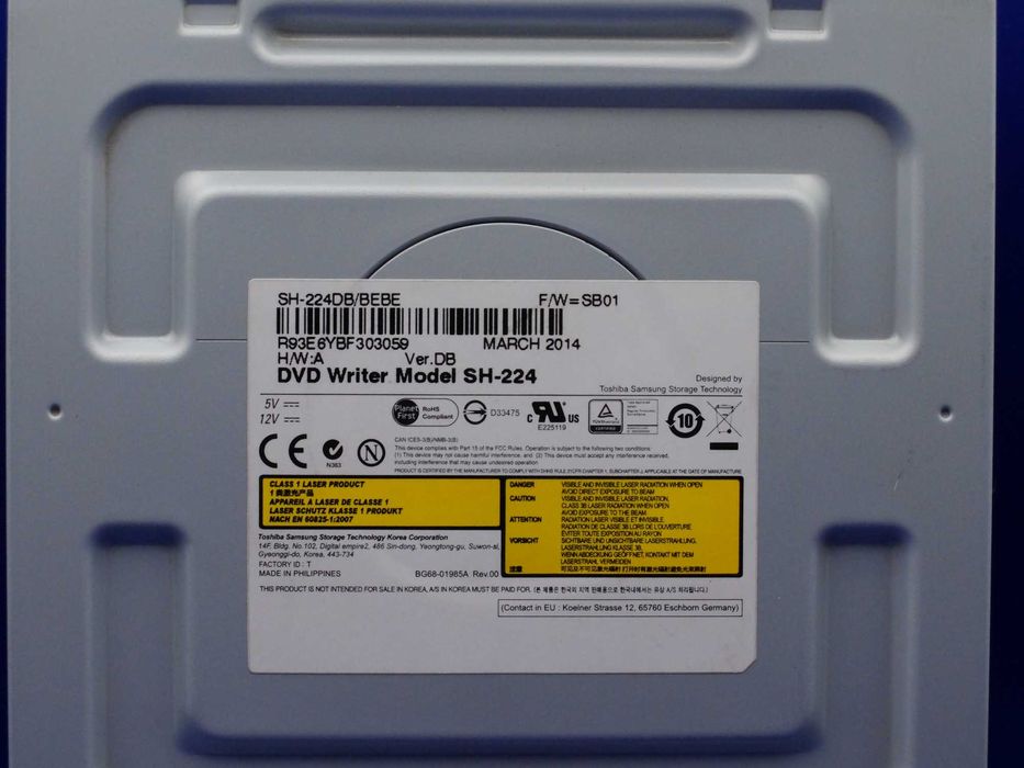 Samsung 24x SATA DVD Burner (SH-224), Like New.64309659577731121