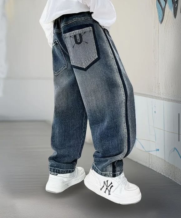 Модні  широкі джинси багі baggy широкие джинсы 
На зріст 150 - 168 
Та