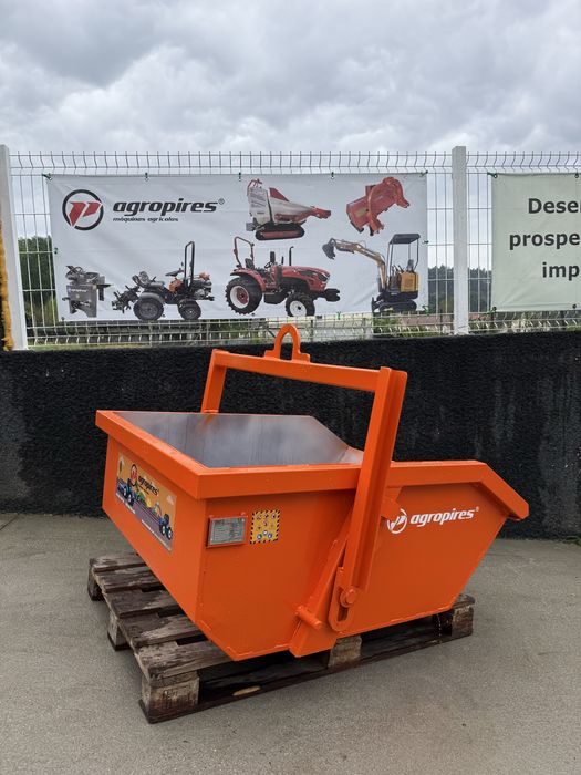 Gamela basculante para entulho 500 litros