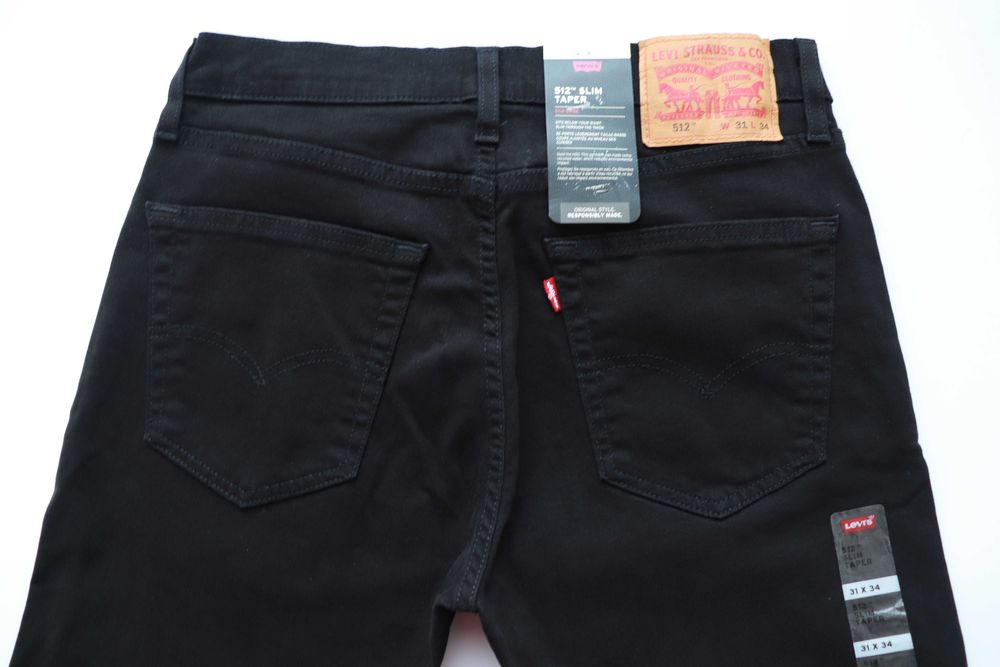 LEVIS 512 W31 L34 męskie spodnie jeansy slim taper fit nowe