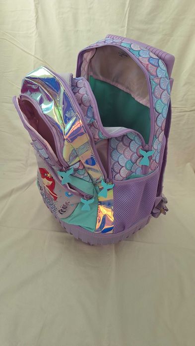 Mochila Escolar Criança Sereia c/ Rodas (Trolley) – Bom Estado