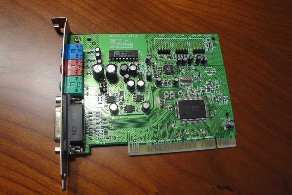 Placa de som Creative, Model: CT4810