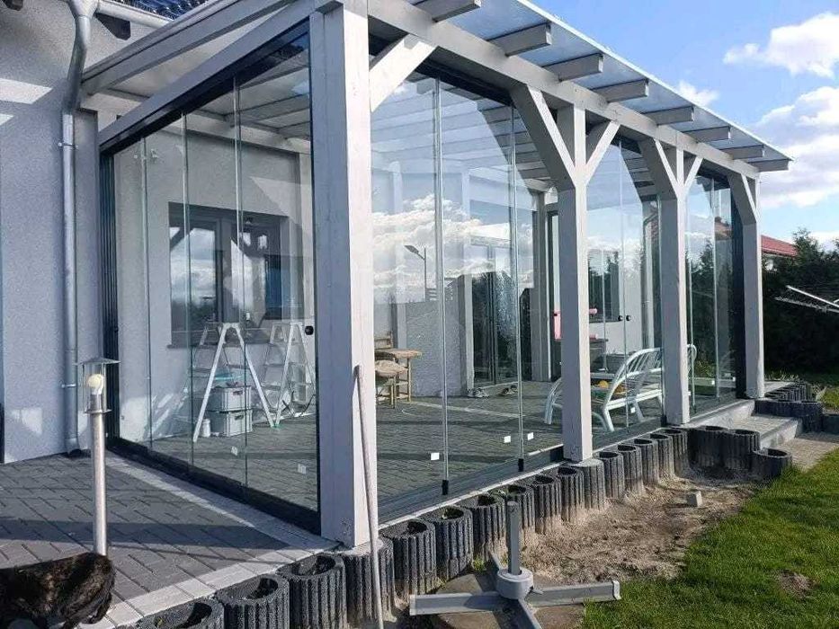 Zabudowa tarasu , ogród zimowy , pergola, , zadaszenie , ogród szklany