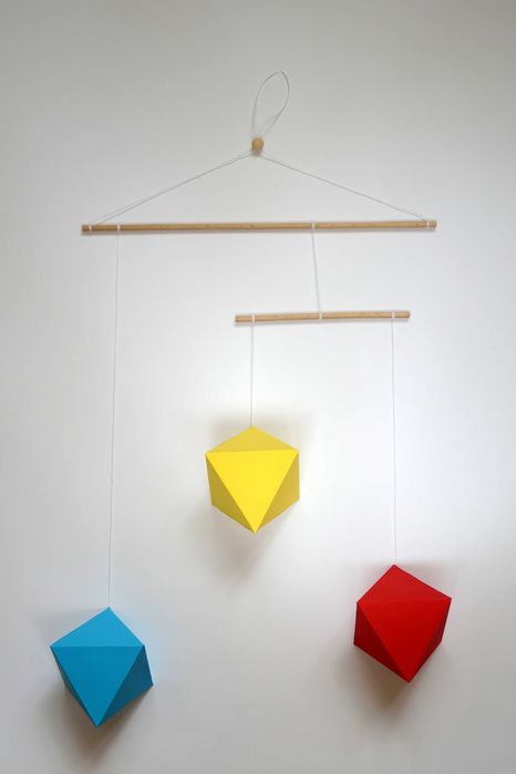 Ośmiościany duży Mobil Montessori Karuzela od 5 tygodnia życia