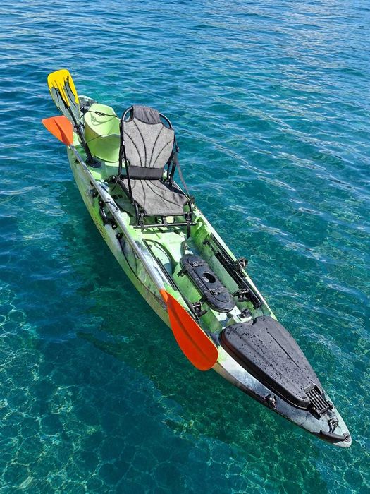 kayak canoa de pesca com cadeira