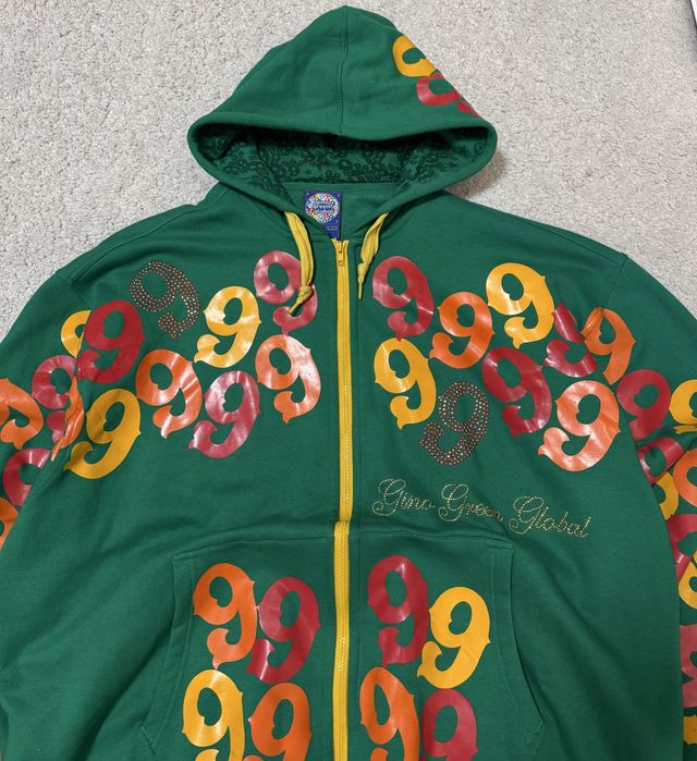 Gino green global zip hoodie 3xl ggg ггг зіп худі sk8/rap/hip/hop