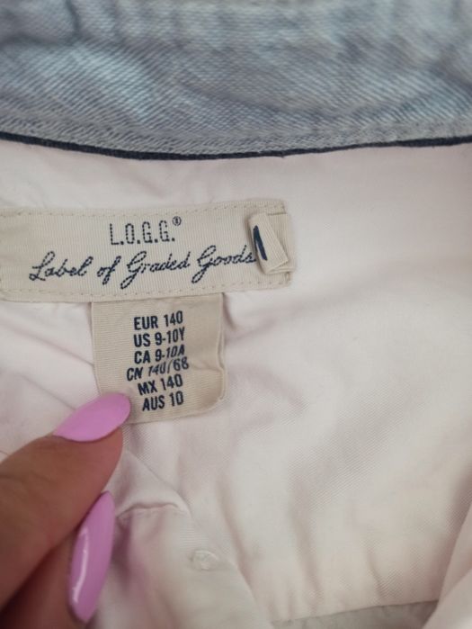 Koszula pudrowy róż, H&M 140 cm. Wesele, komunia, impreza