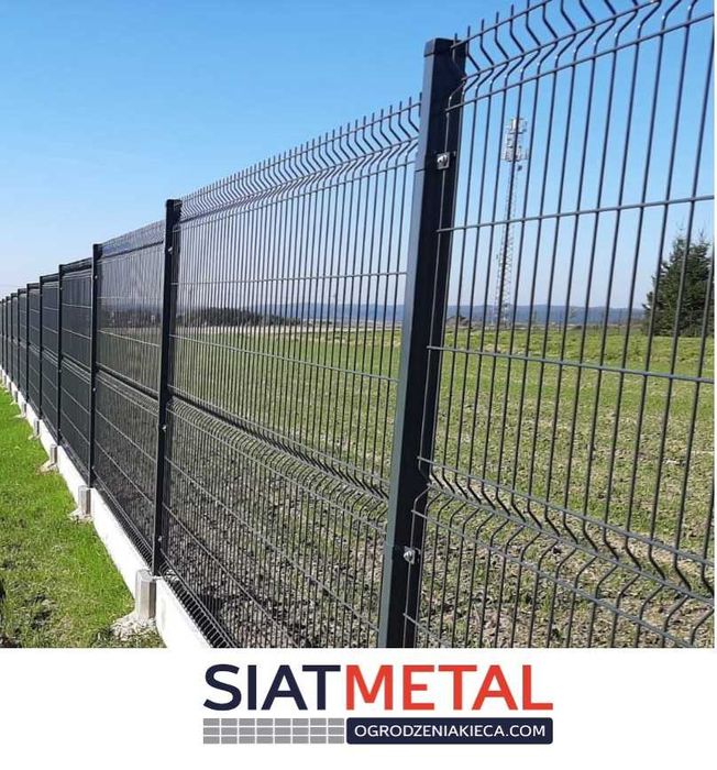 Kompletne ogrodzenie panel fi4 153cm 51 drutów+ podmurówka 20cm URANOS