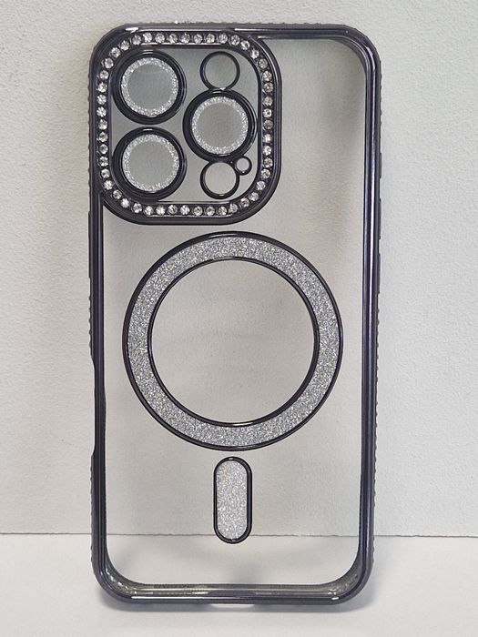 Bling Magsafe Case do Iphone 16 Pro Max czarny