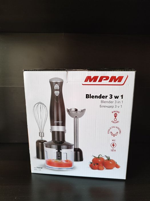 Blender ręczny 3w1 - MPM 700W - Czarny