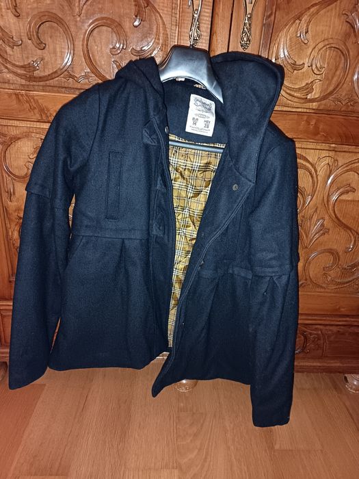 Casaco fazenda, azul escuro.