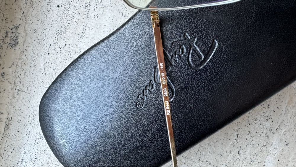 Okulary RayBan RB6444 złote oprawki korekcyjne.