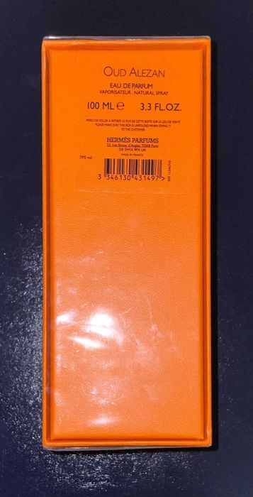 HERMES Eau de Parfum OUD ALEZAN 100ml NOVO
