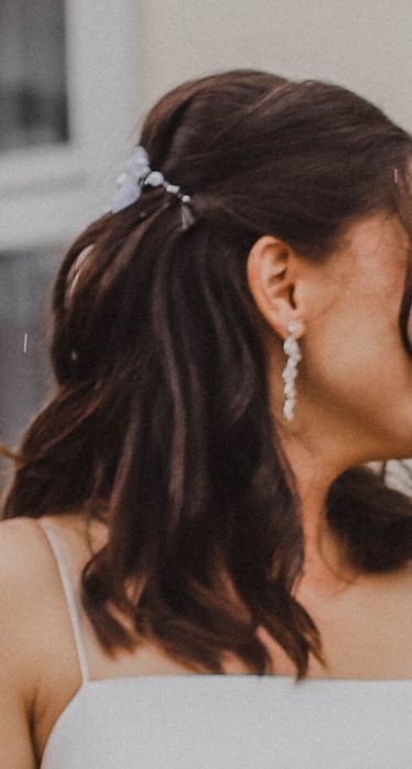 Komplet biżuterii ślubnej kryształki srebrne