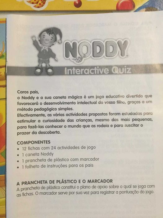 Jogo educativo e interativo Quizzy Noddy - como NOVO