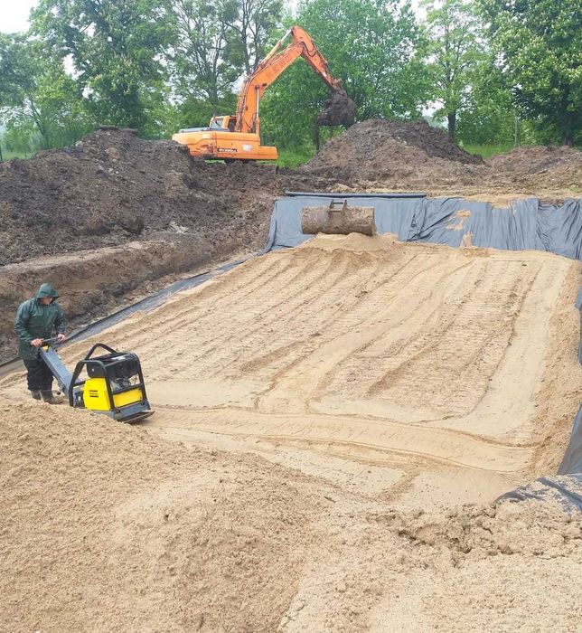 Wymiana gruntu wykopy pod fundamenty prace ziemne