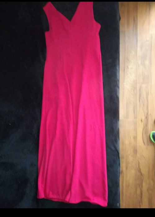 Sukienka długa fuksja