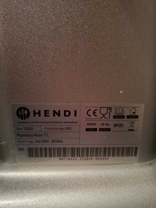 Mikser planetarny HENDI