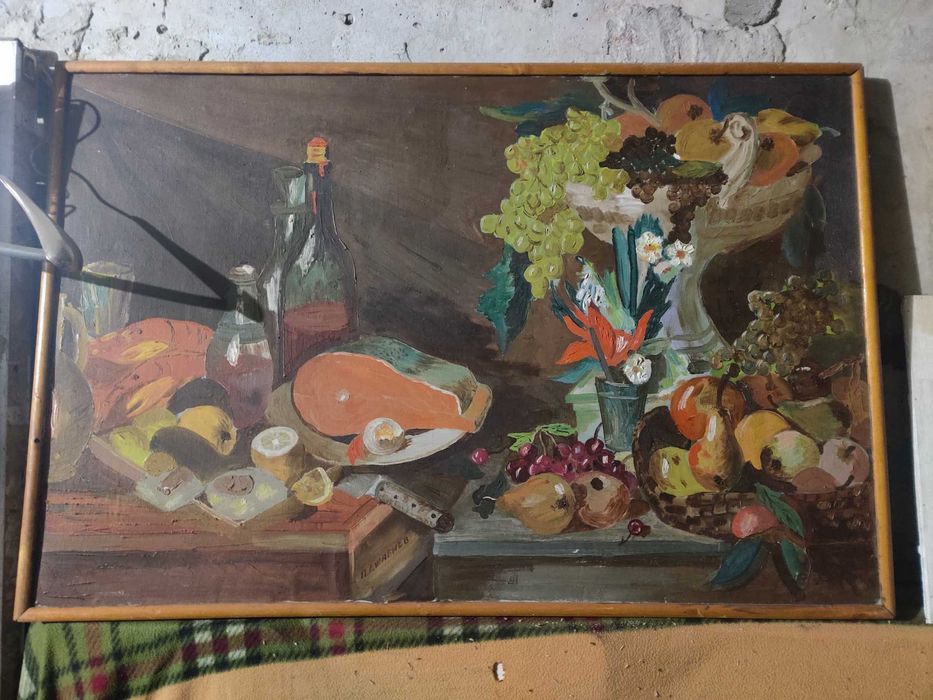 Картина маслом "Застілля"