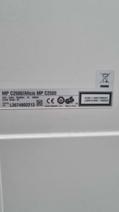 Impressora Multi-funções Grande Capacidade Ricoh MP C2500