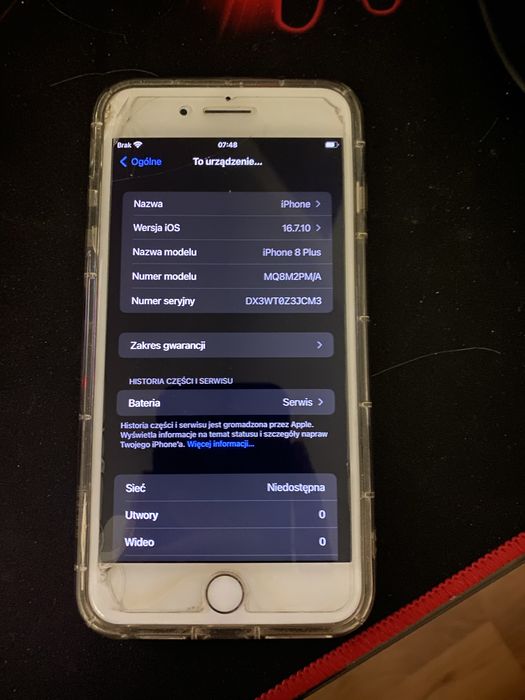 Iphone 8 plus z etui