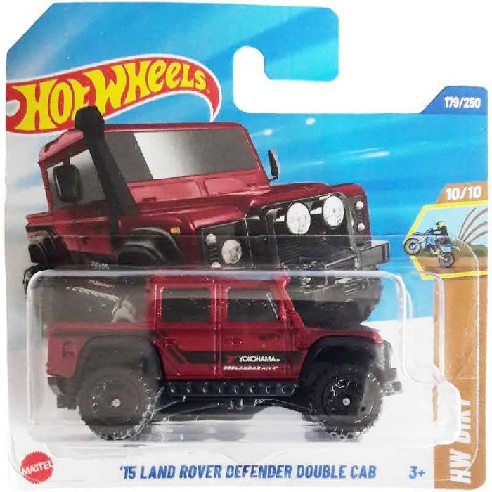 Hot Wheels '15 Land Rover Defender Double Cab vermelho
