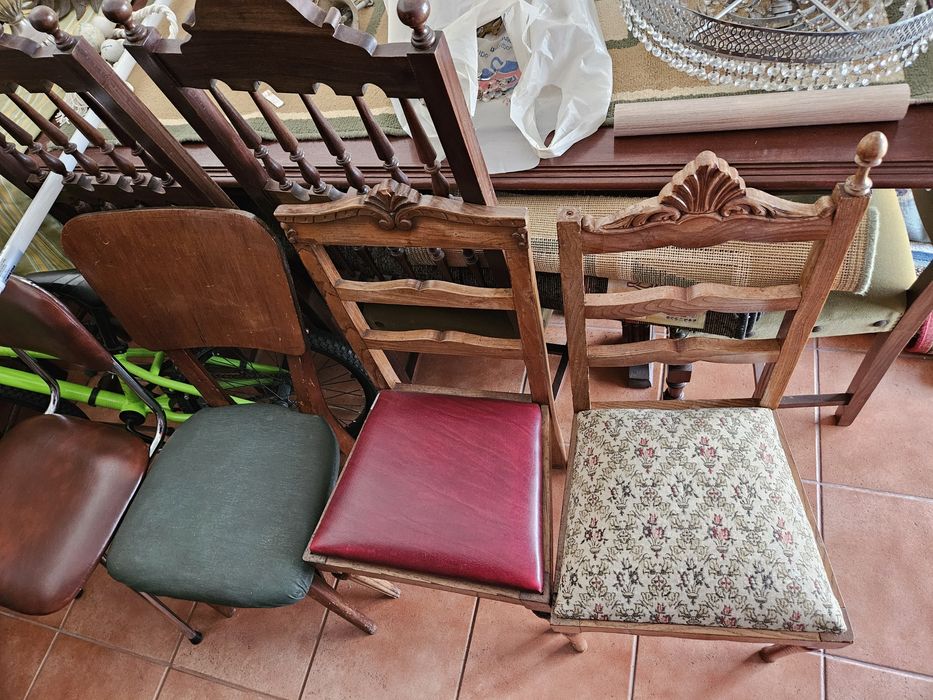 Cadeiras antigas para decoracao