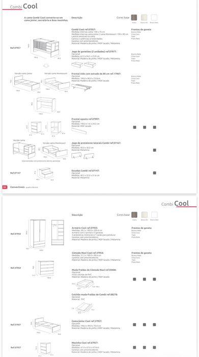 Cama bebé/criança evolutiva Trama Combi Cool
