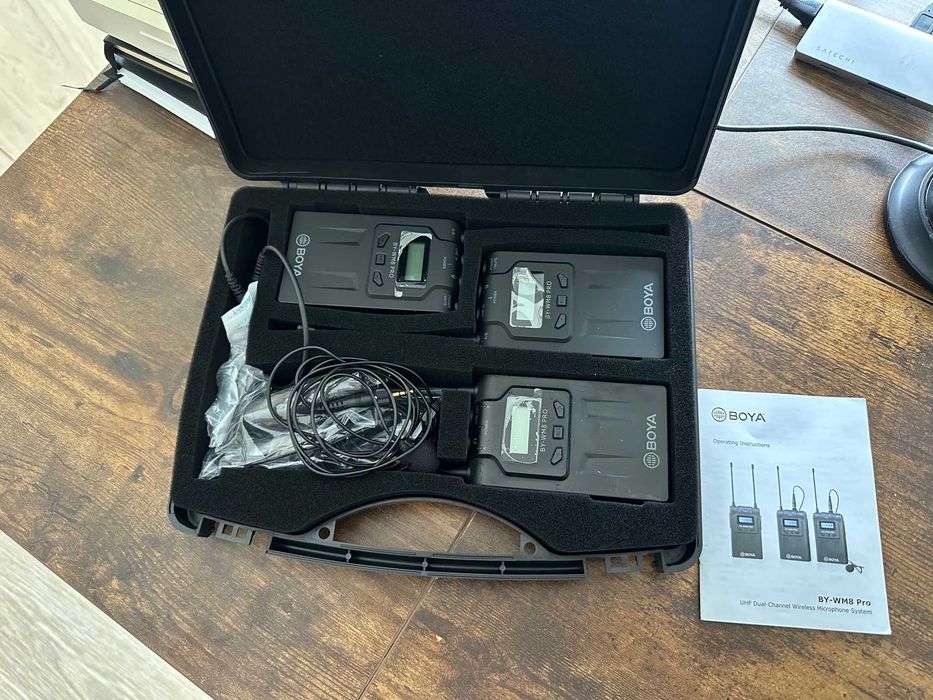 Microfones Sem Fios Boya BY-WM8 Pro K2 — Como Novo (novo €249)