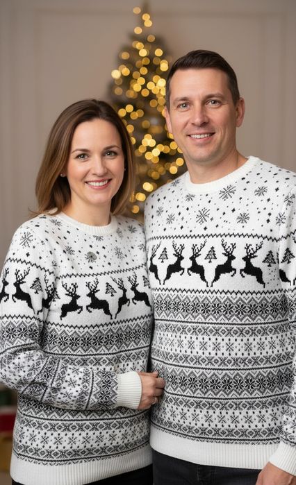 Подарунок на свята: теплі новорічні светри з оленями для всієї родини