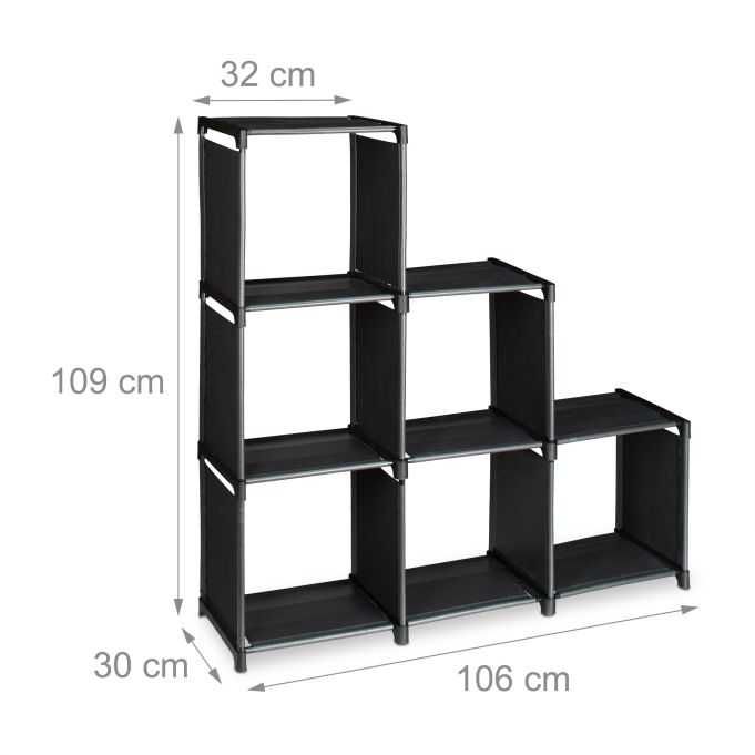 Półka schodkowa z 6 półkami Regał 109x106cm