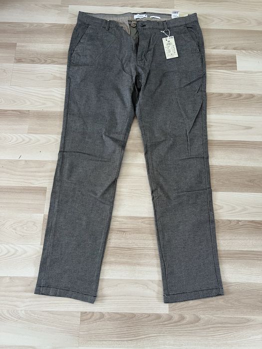 Spodnie Chino Reserved slim fit szare r.36